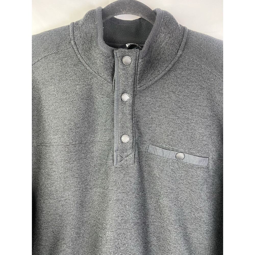 Eddie Bauer Men's Black Sweater Fleece Pullover Size L Pockets Outdoor Wear EUC - Picture 4 of 13